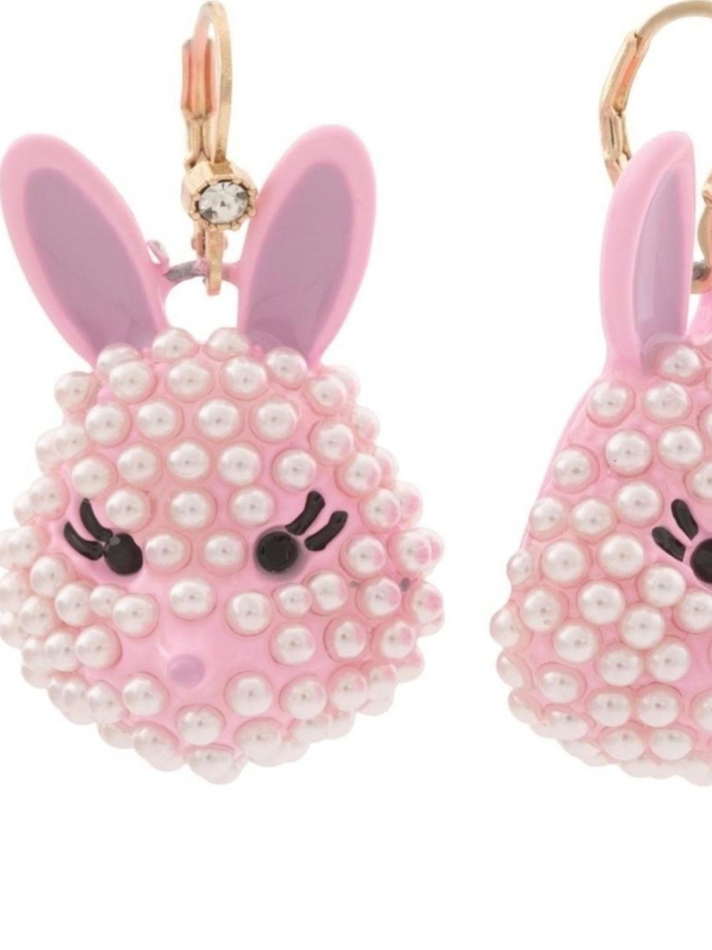 ✨ NWT Betsey Johnson Pearl Easter Bunny Dangle Earrings ✨